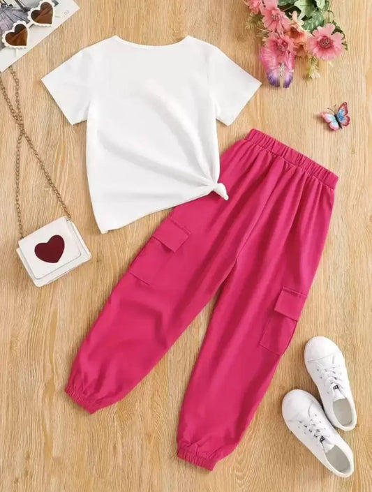 Rani Modern Fancy Girls T-shirt & Pant Set